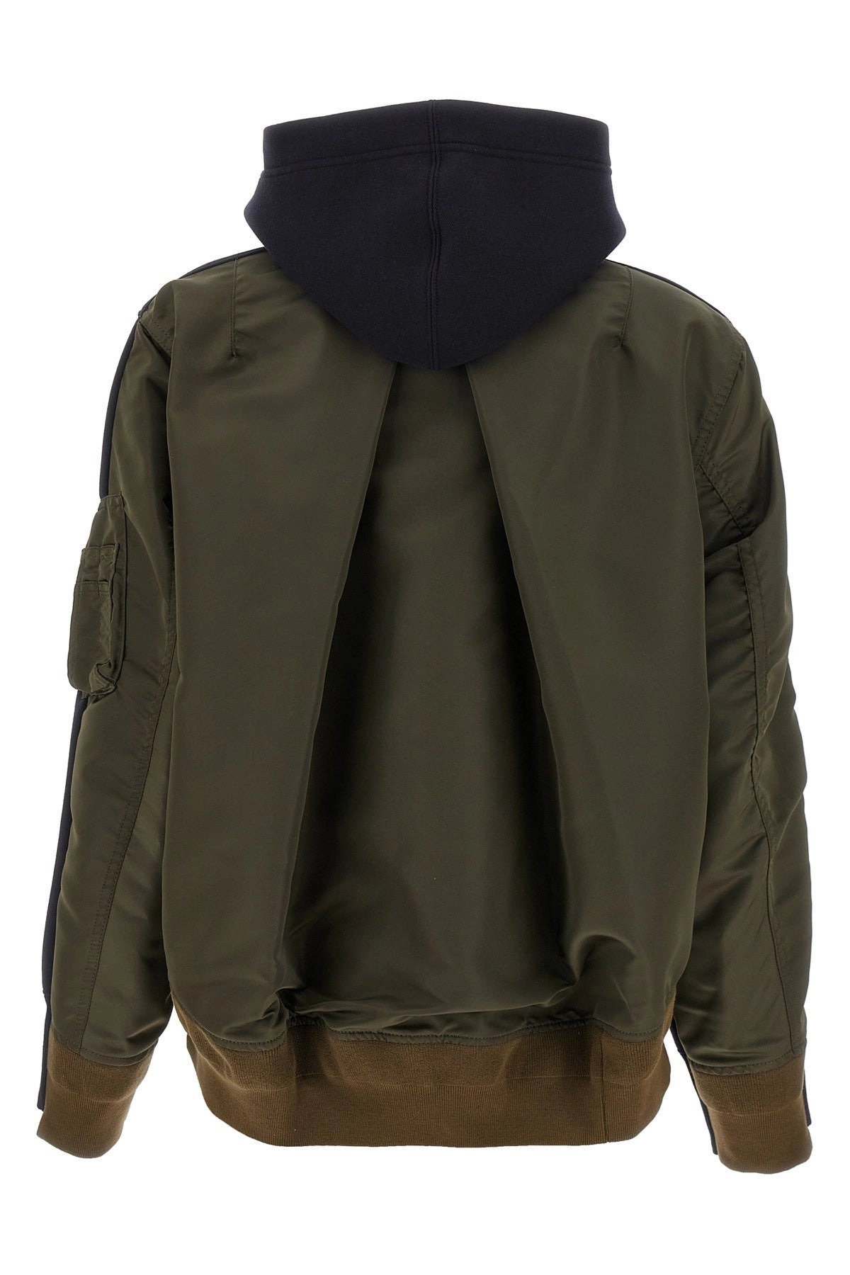 Sacai Women 'Sponge' And Nylon Hoodie - 2