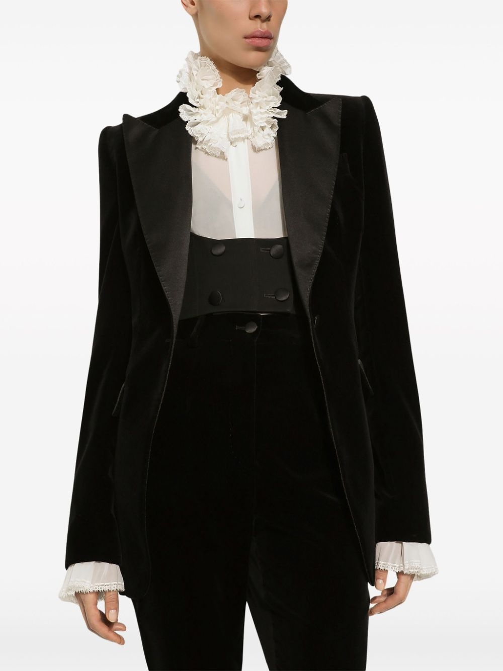 ruffled silk-blend shirt - 5