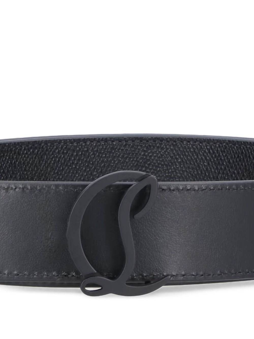 Mooncrest leather belt - 3