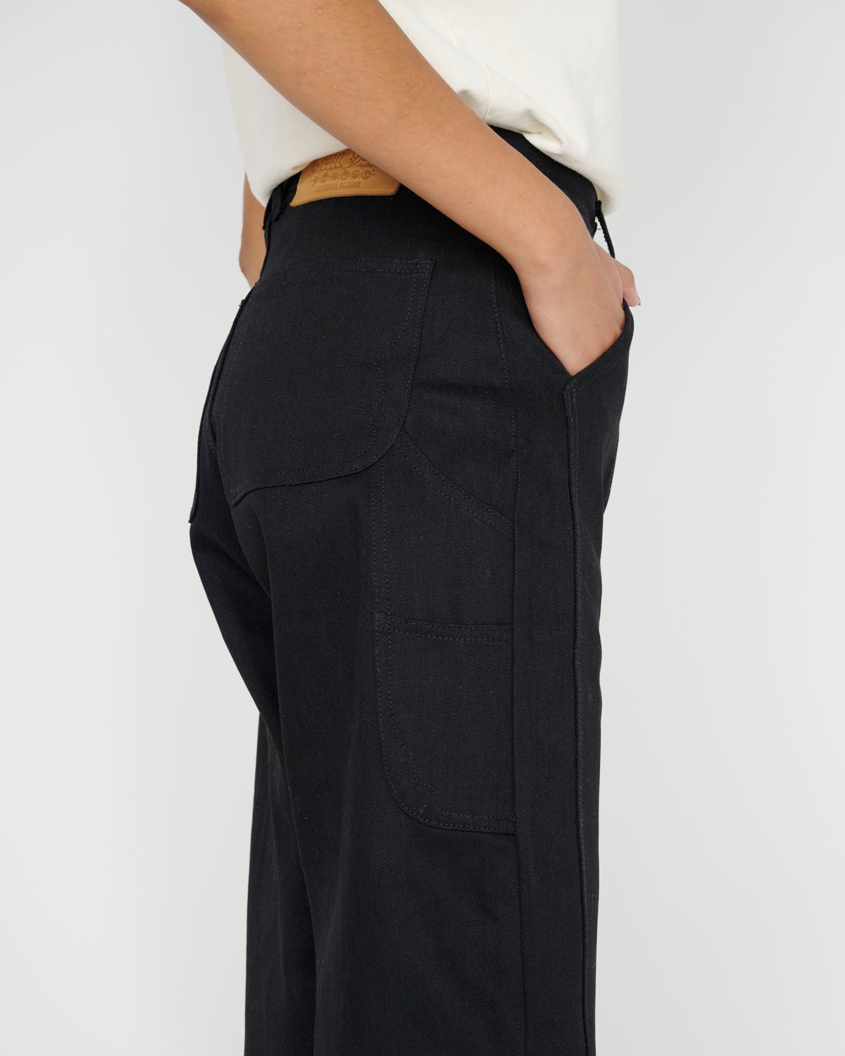 Type 02 13.2oz Selvedge Denim - Solid Black - 14