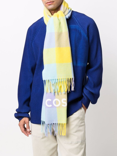 LACOSTE plaid-check scarf outlook