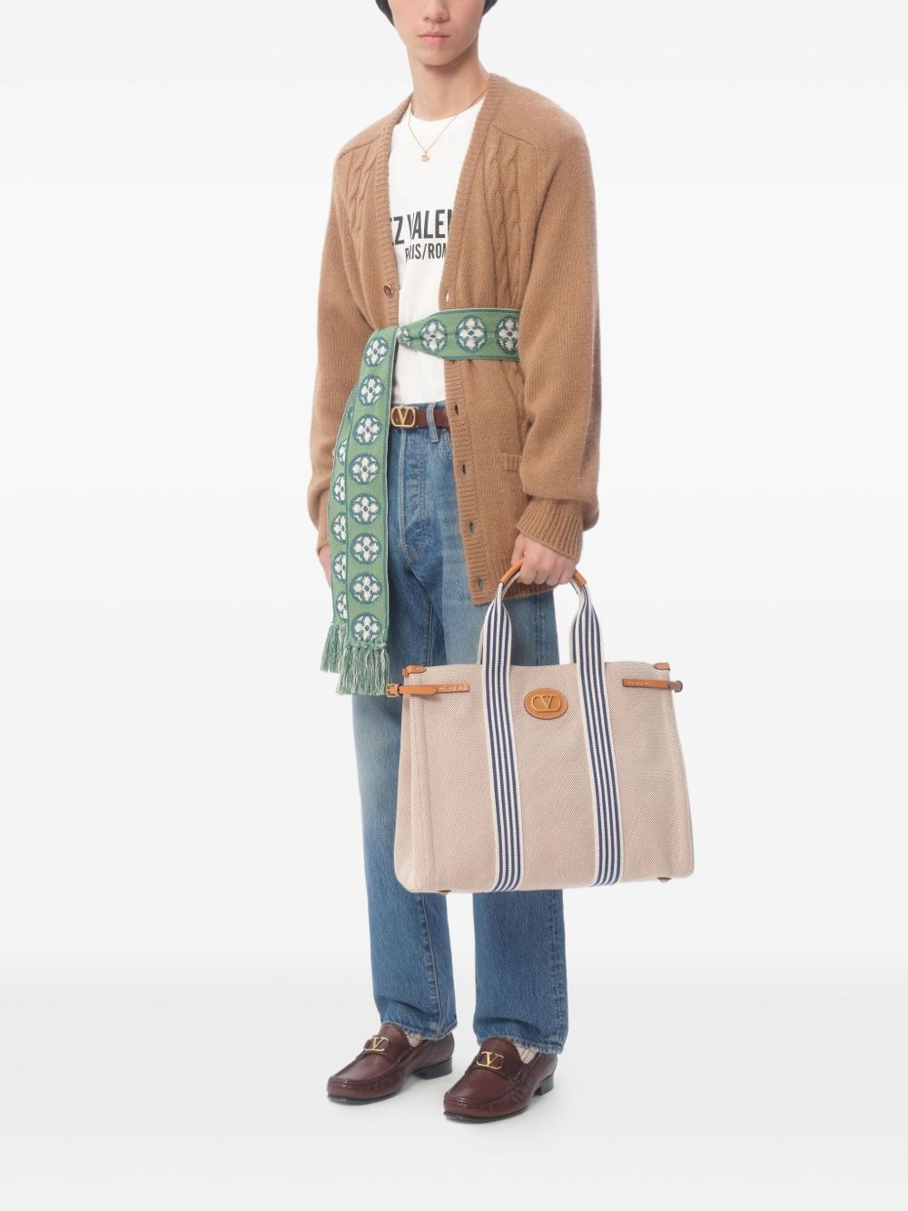 Chez Valentino-print T-shirt - 2