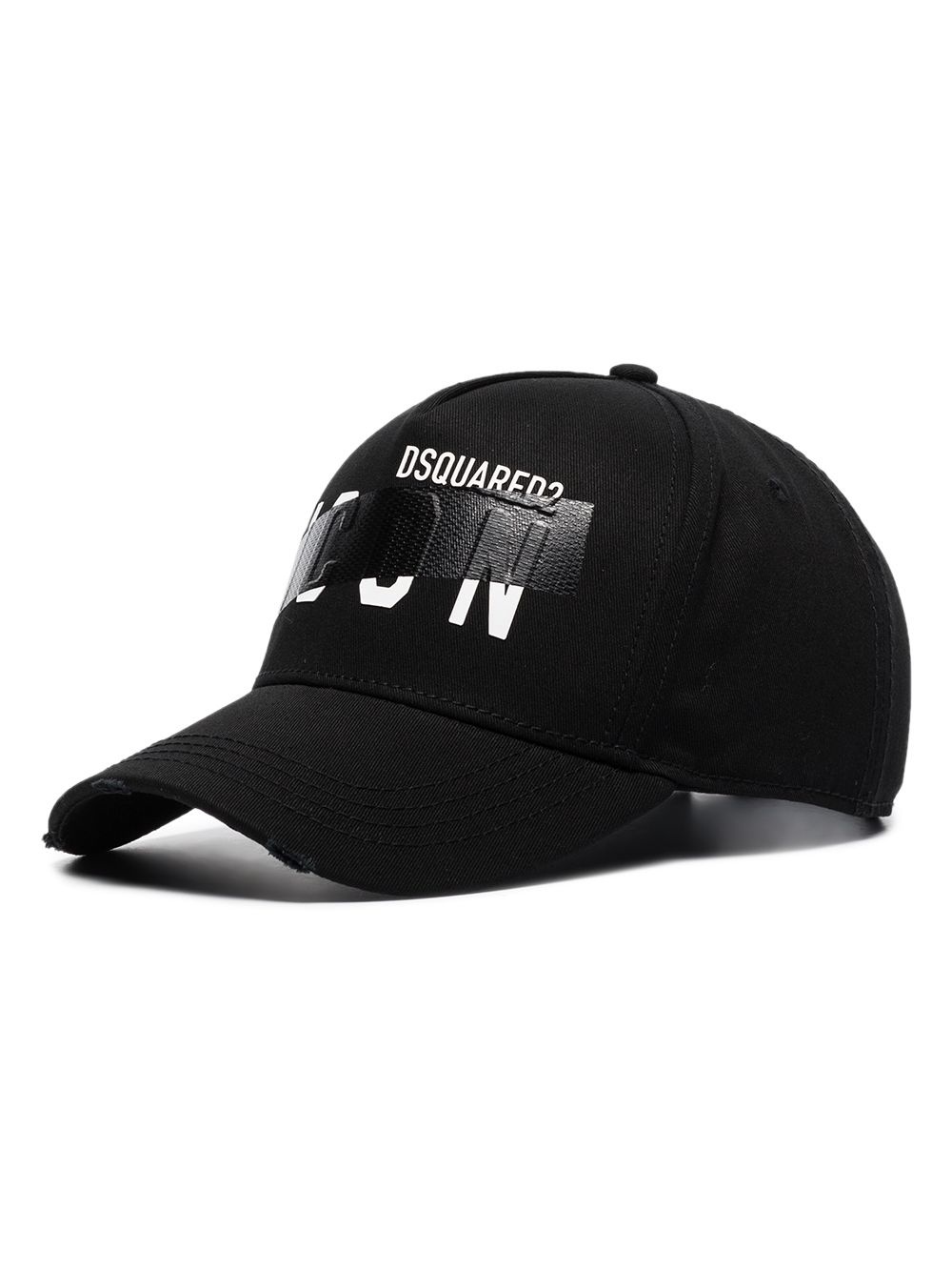 DSQ ICON SWIPE BASEBALL CAP BLACK - 3