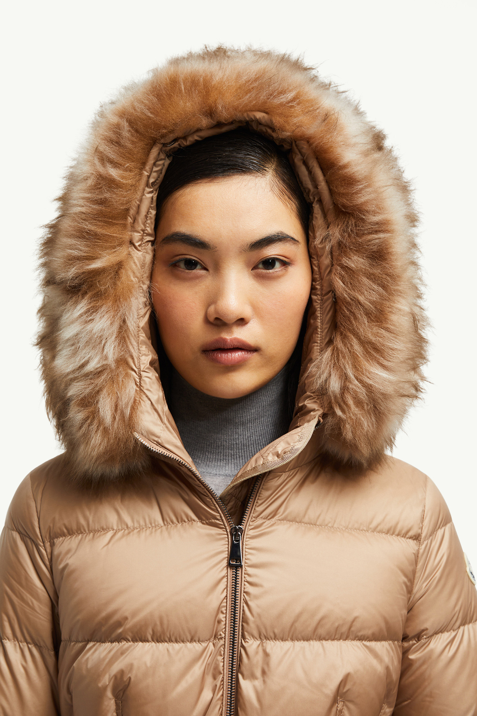 Boedic Hooded Shearling-Trimmed Long Down Jacket - 4