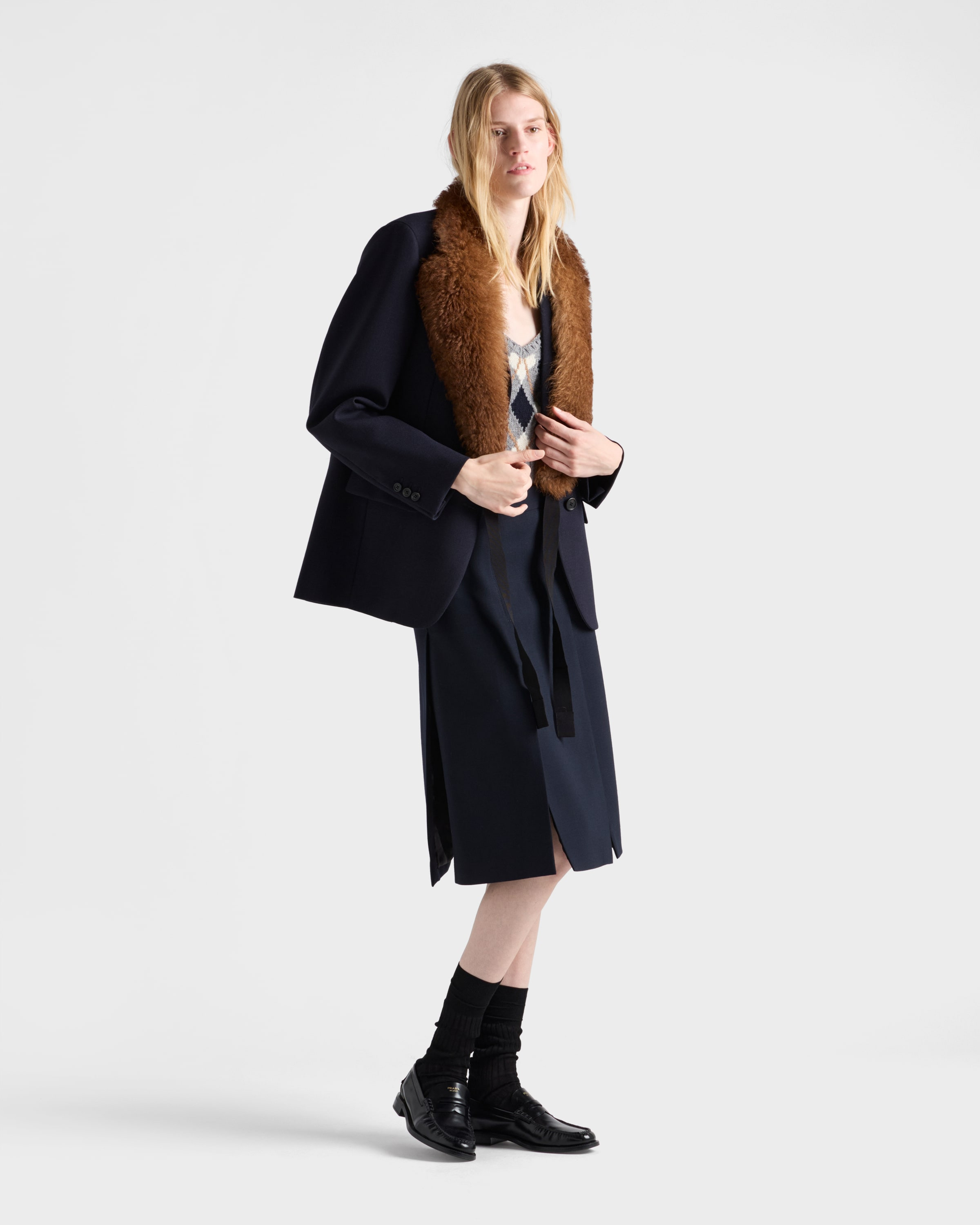 Wool hopsack skirt - 2