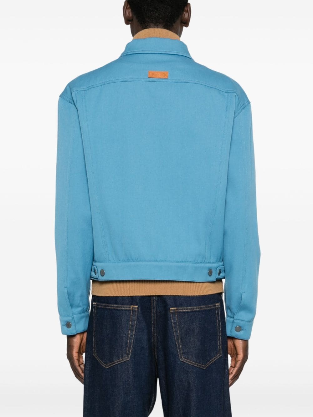 high-neck layered jacket - 4