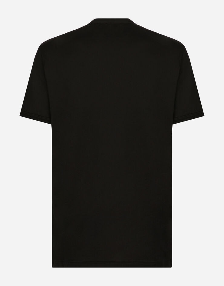 Dolce & Gabbana Cotton T-shirt with heraldic DG patch