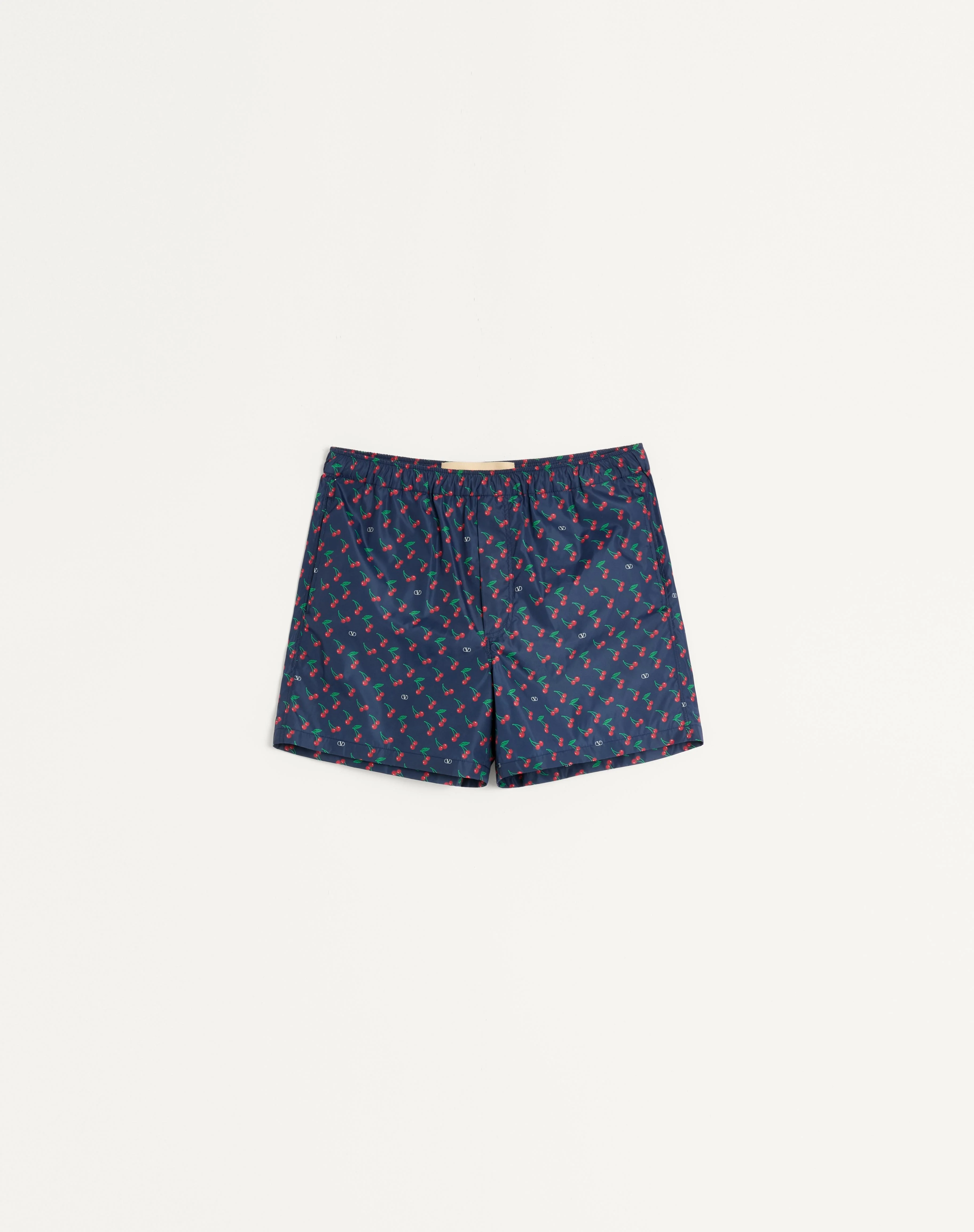 NYLON SWIMSUIT WITH CHERRYFIC PRINT - 1