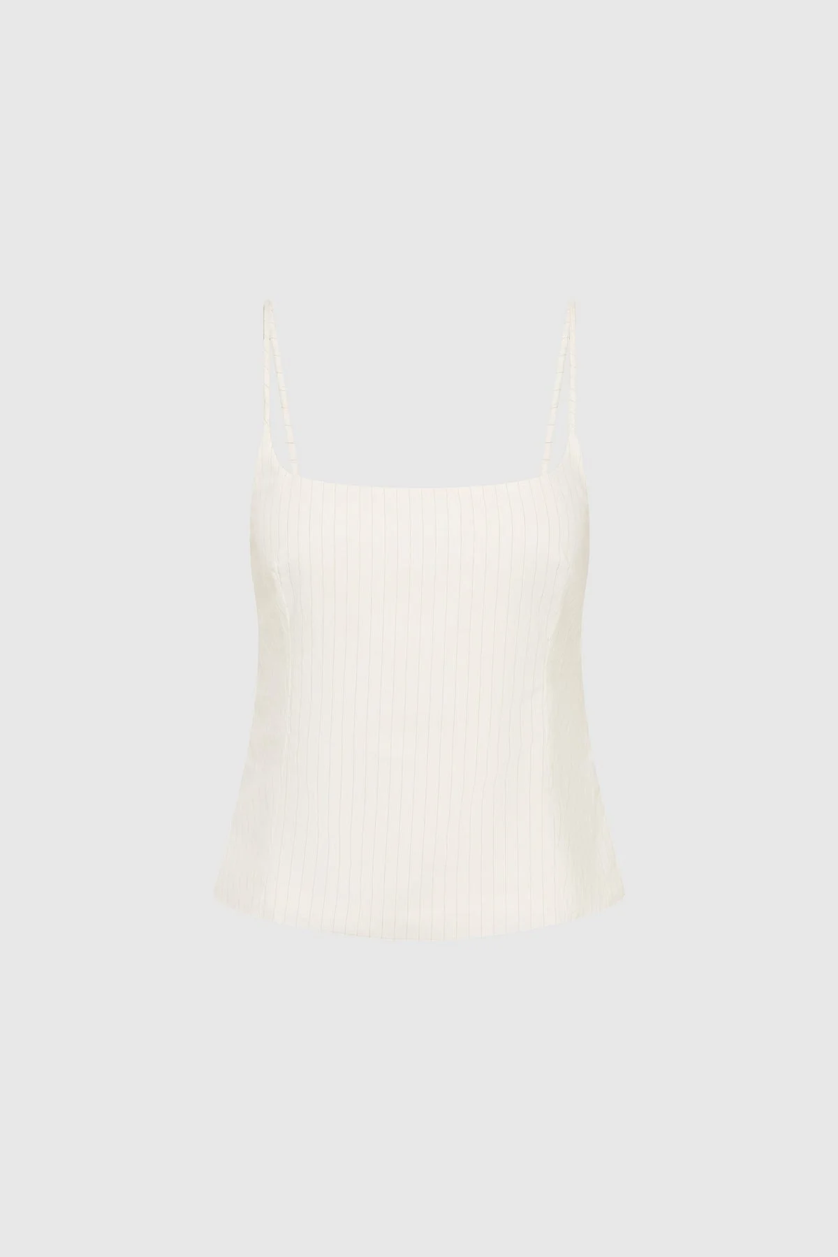 Pinstripe Cami - White - 1