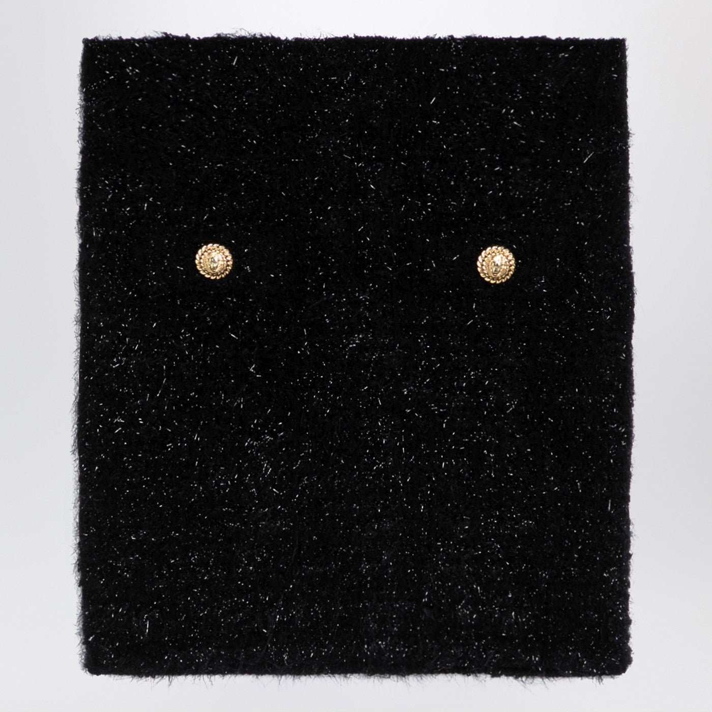 Balmain Balmain Black Tweed Miniskirt With Buttons | balardi