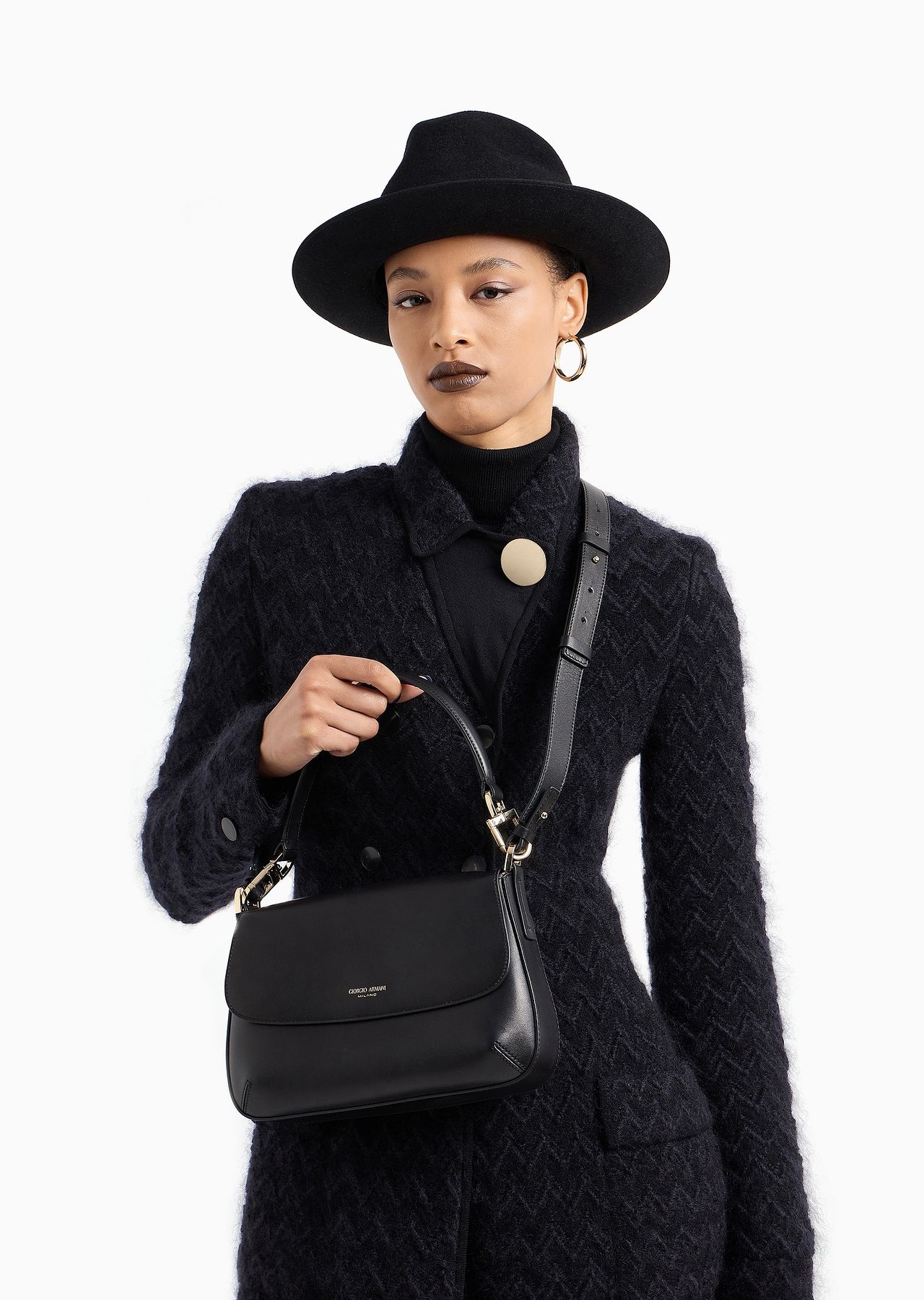 Small la Prima Soft handbag in nappa leather - 7