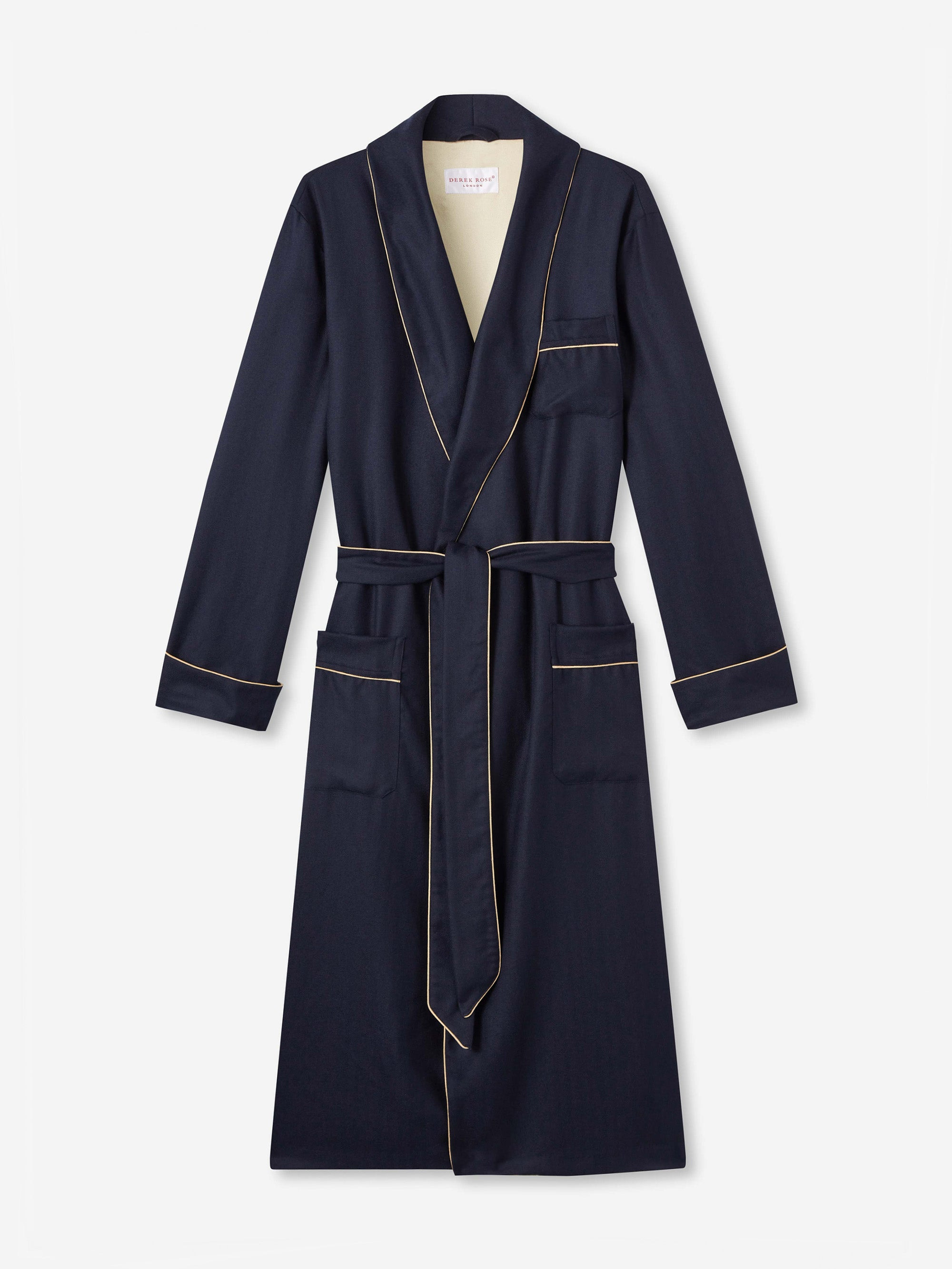 Men's Dressing Gown Duke Cashmere Navy - 2