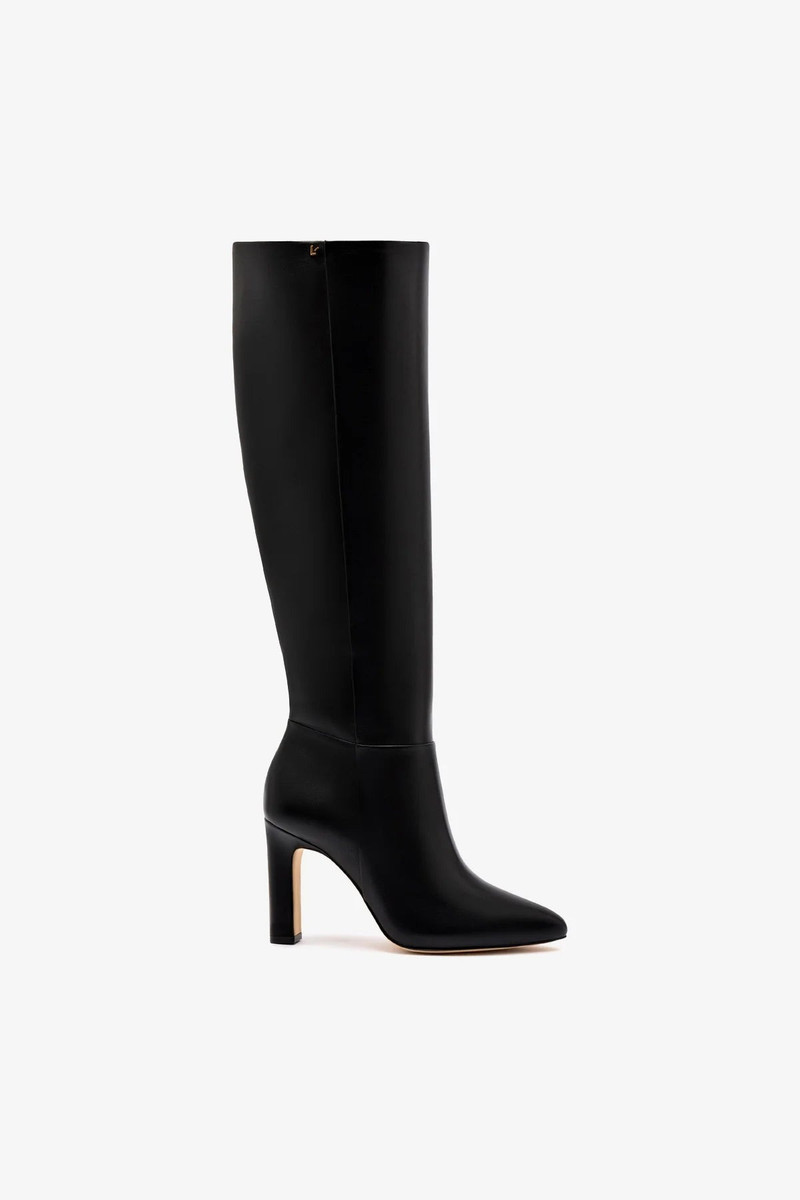 Cindy Hi Boot In Black Leather 1