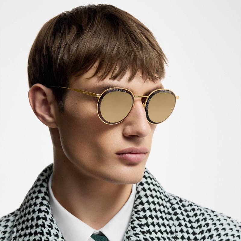 LV Super Vision Metal Round Sunglasses 5