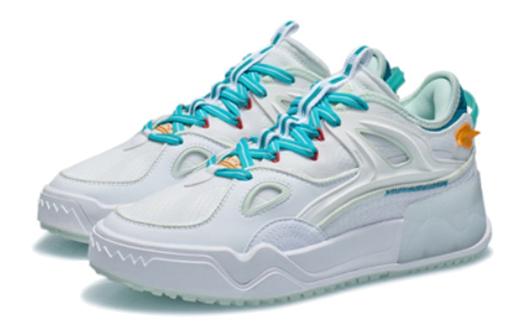 (WMNS) Li-Ning Counterflow Low 'White Green Blue' AGCR290-2 - 4