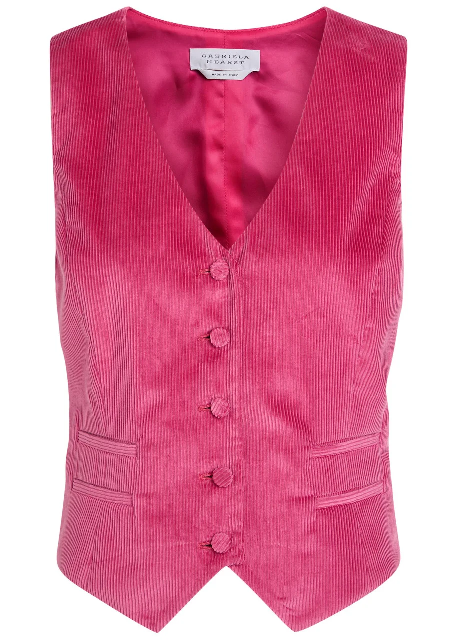 Gabriela Hearst Coleridge Corduroy Waistcoat - 1