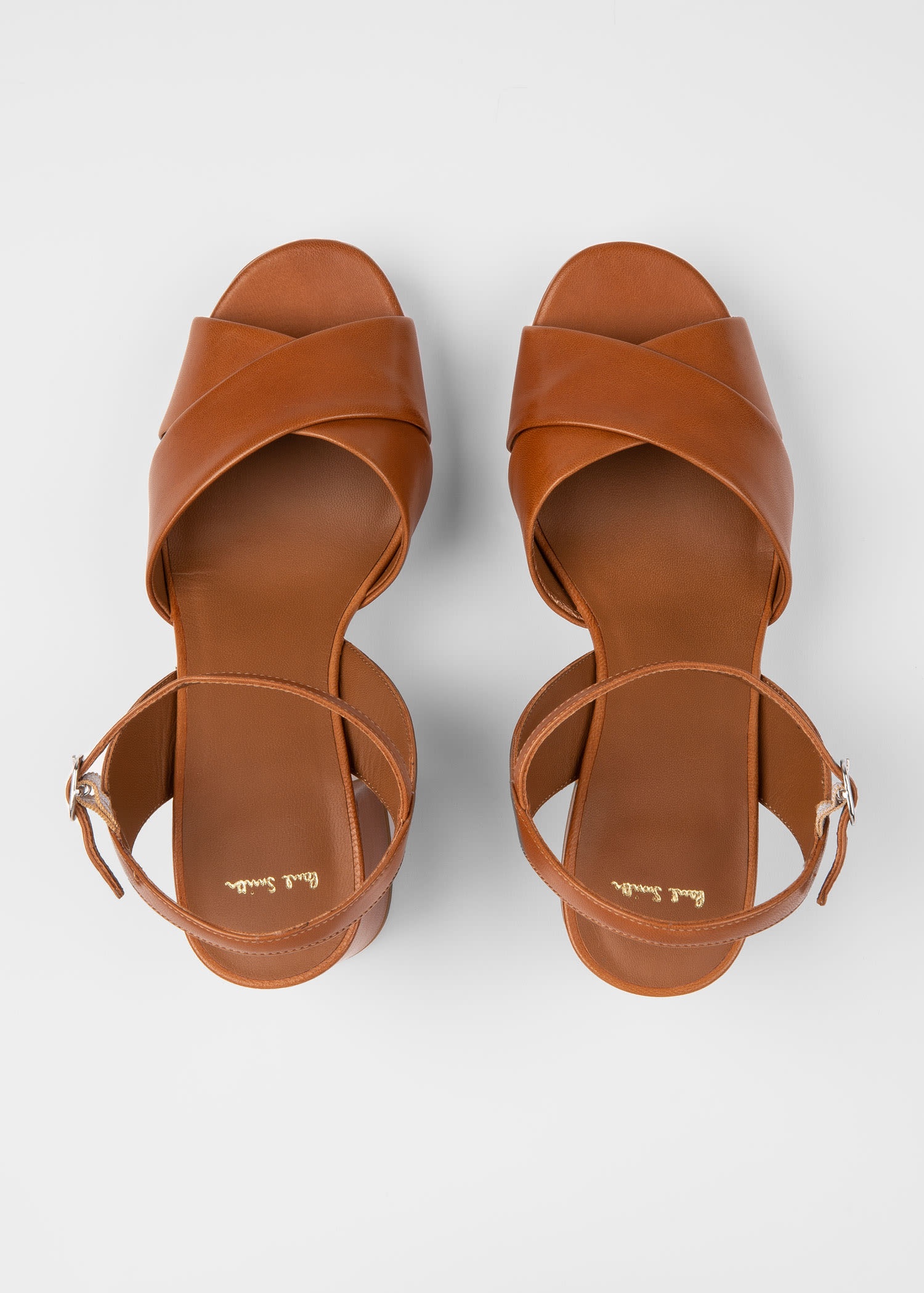 Tan Leather 'Poppy' Heels - 3