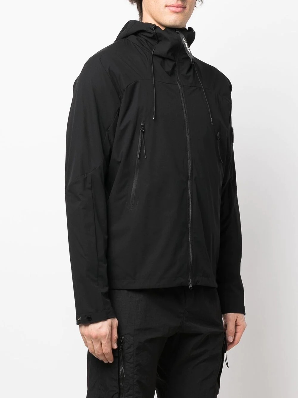 Lens-detail zip-up jacket - 3