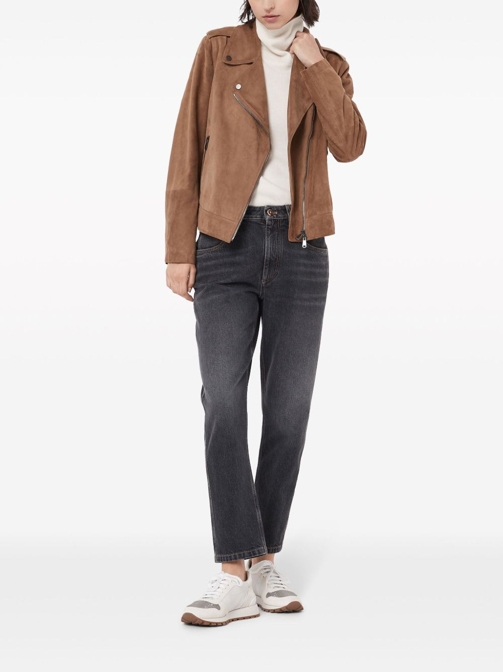 straight-leg cropped jeans - 2