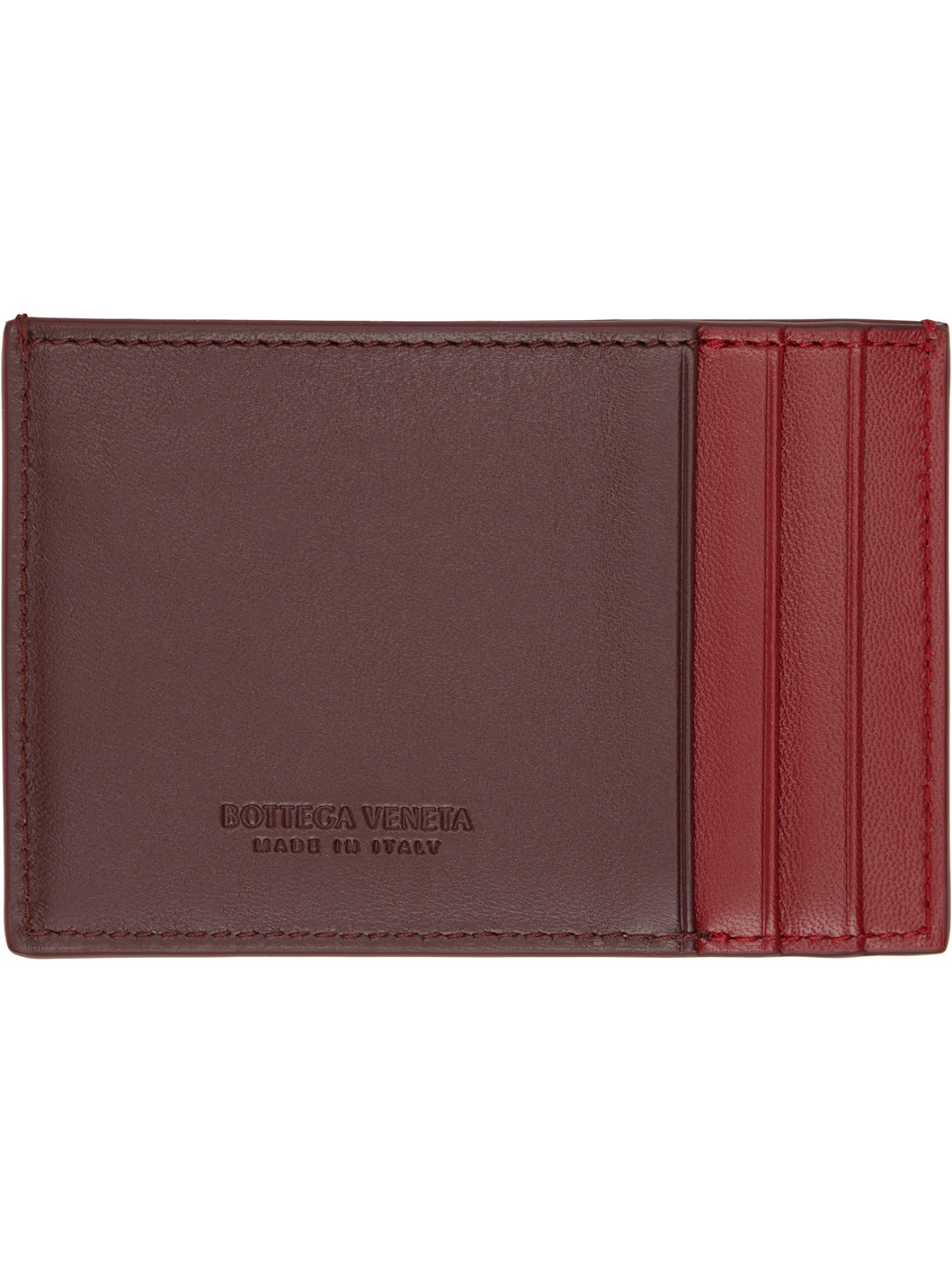 Burgundy Cassette Credit Card Holder - 2
