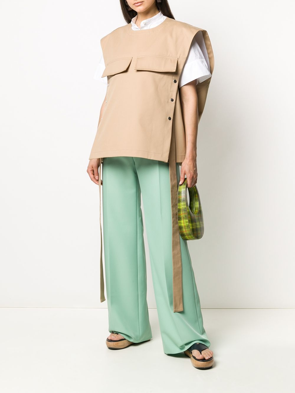 tailored wide-leg trousers - 2