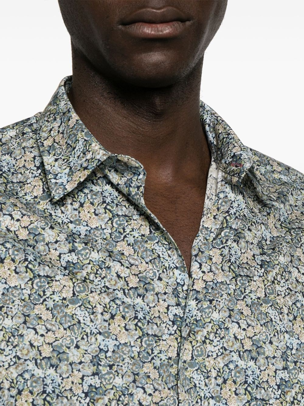 floral-print poplin shirt - 5