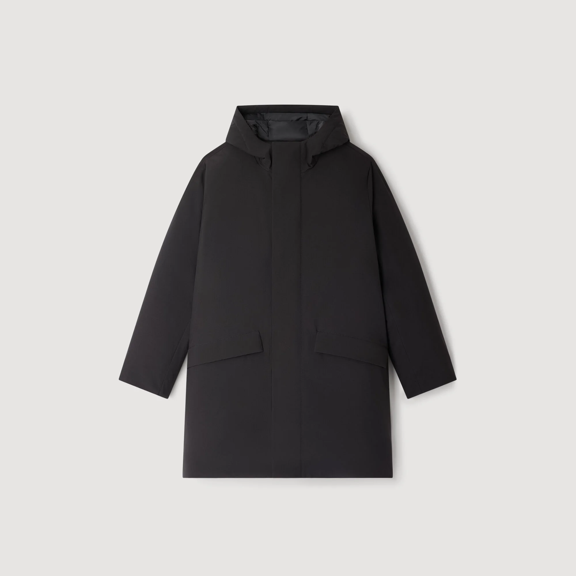 HOODED PARKA WITH ZIP - 1