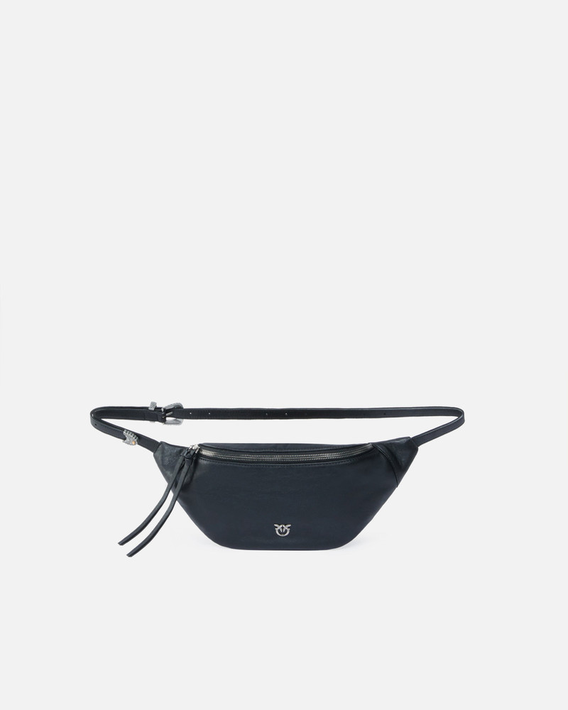 SMALL BELT BAG IN NEW BIKER LEATHER 1
