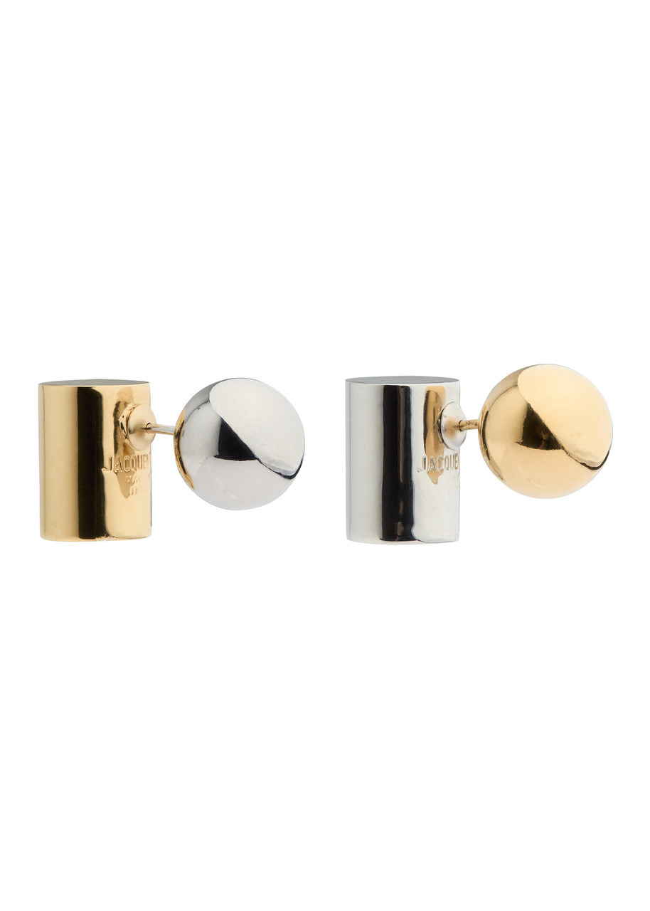 Le Boucles Perlina two-tone stud earrings - 1