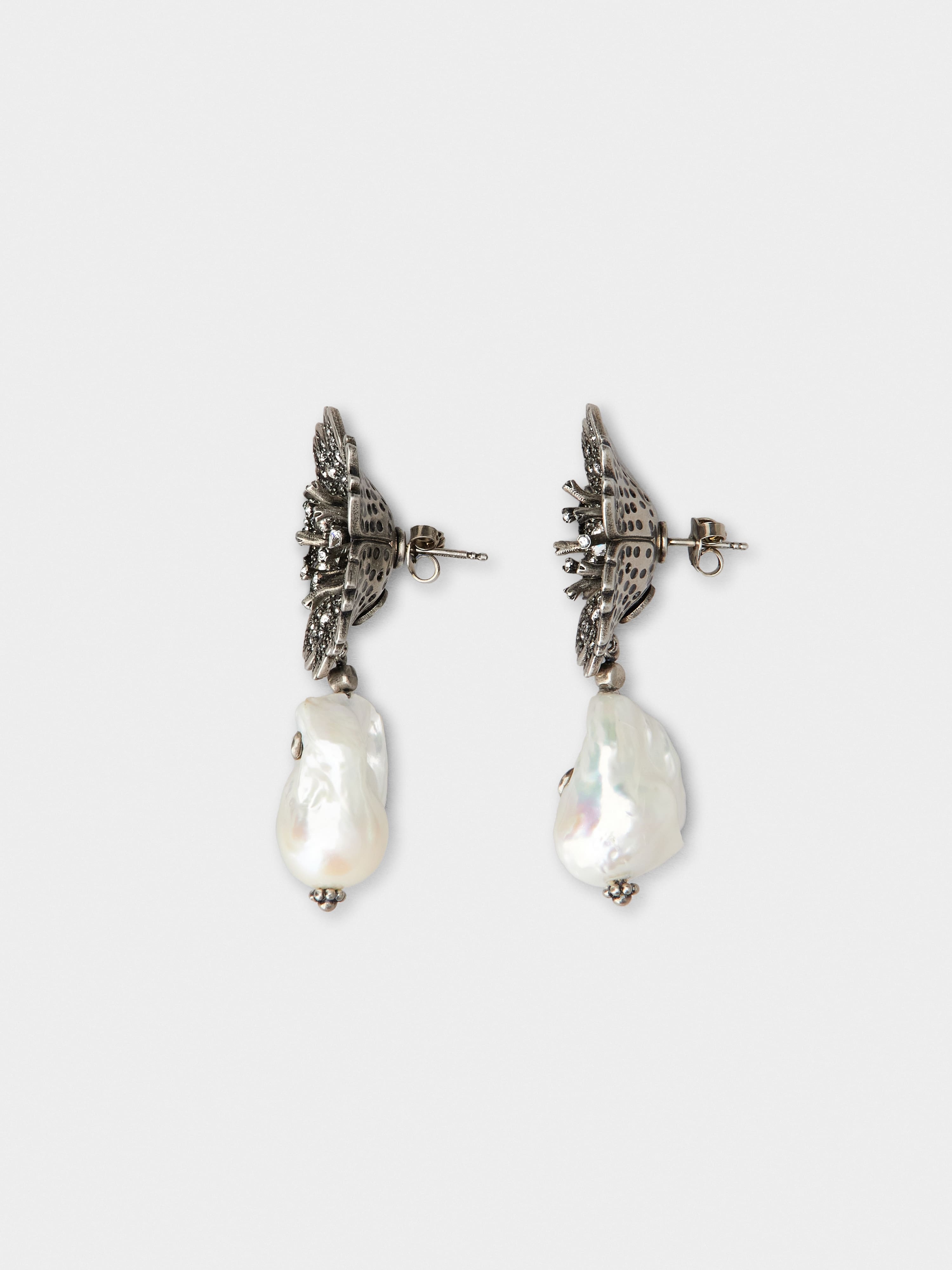 RV Bouquet Strass Pearl Earrings - 3