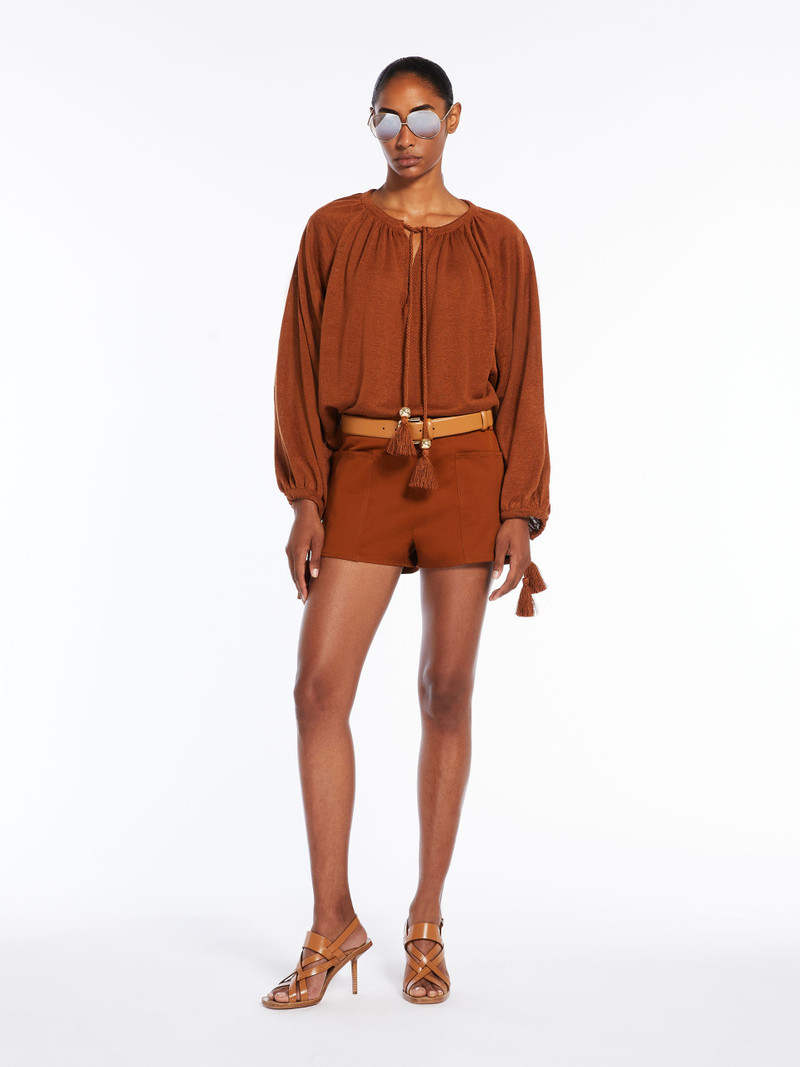 Max Mara QUIRITE Loose-fitting linen yarn jumper outlook