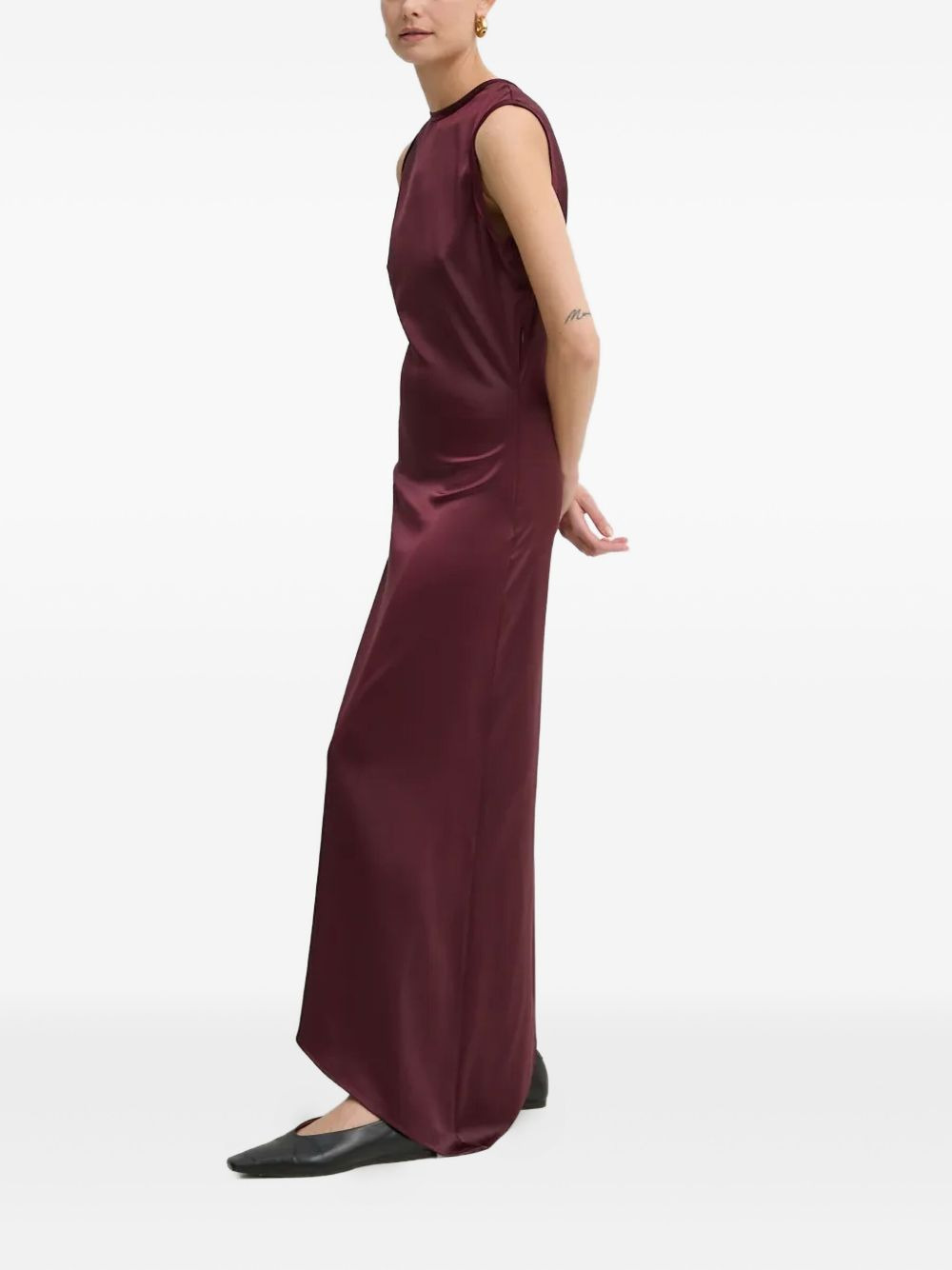 asymmetric sleeveless dress - 3
