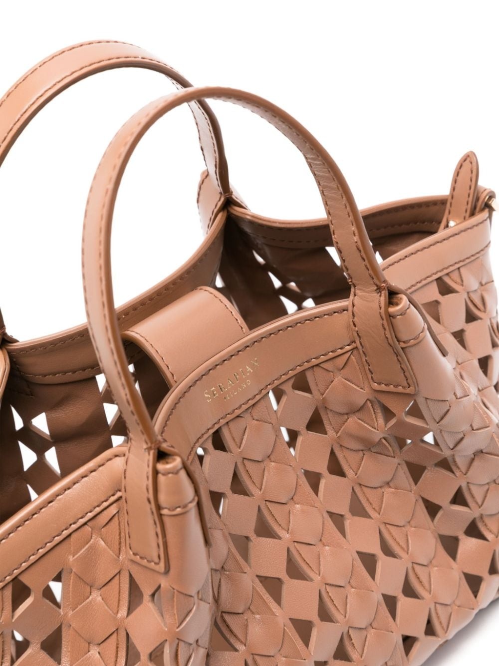 mini Secret Mosaico leather tote bag - 4