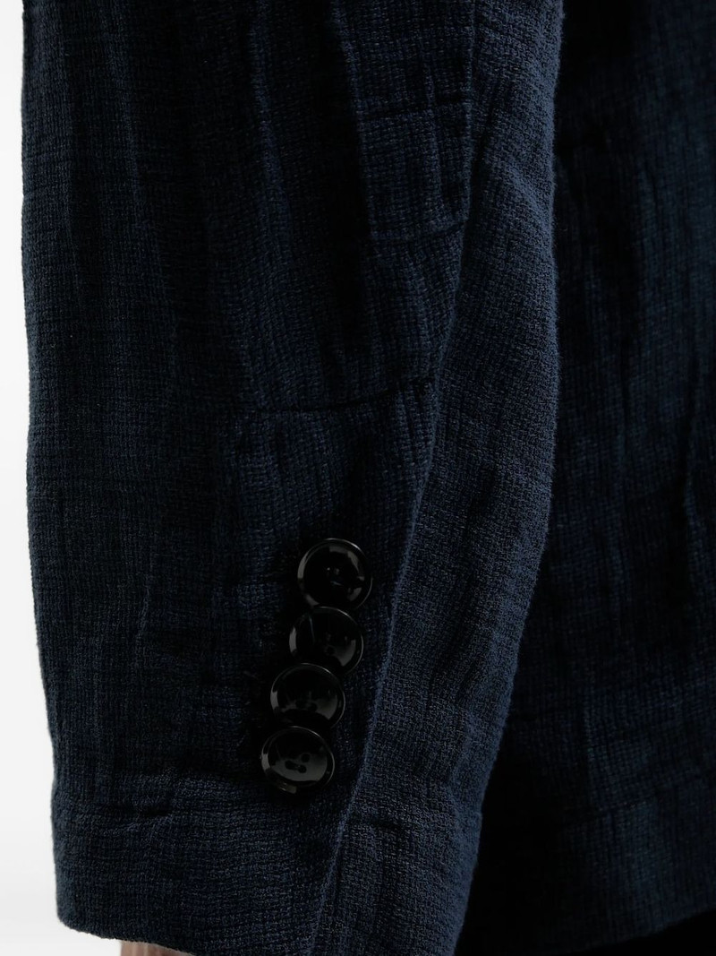 double-breasted linen blazer 4