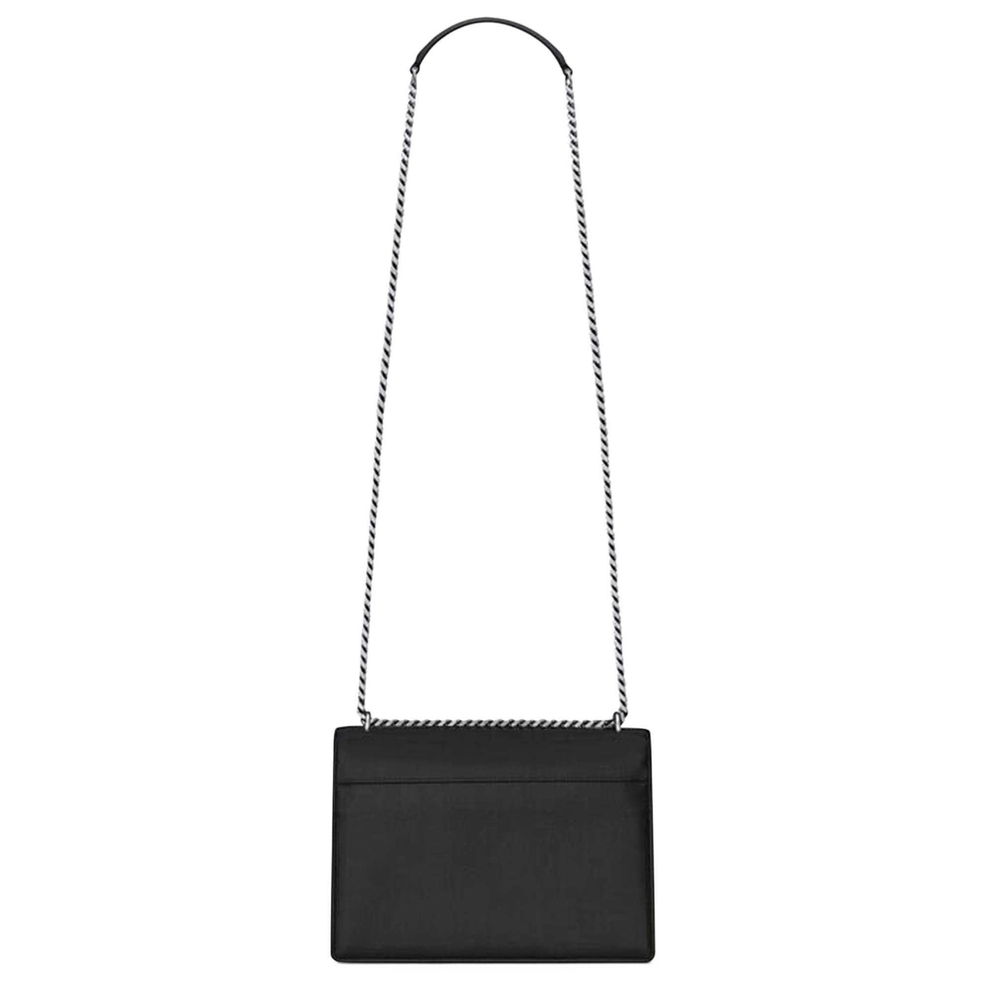 Saint Laurent Medium Sunset Shoulder Bag 'Black' - 2