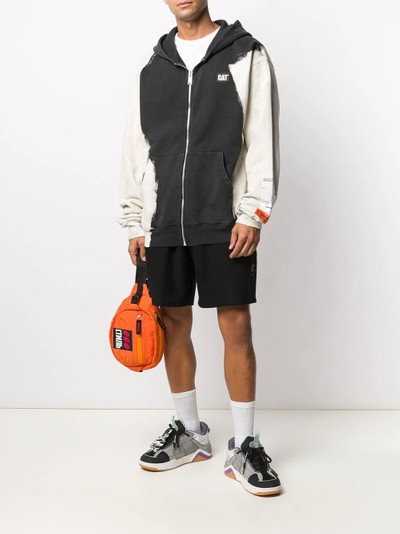 Heron Preston brushstroke print hoodie outlook