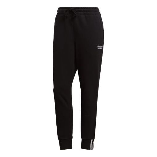 (WMNS) adidas originals Athleisure Casual Sports Bundle Feet Long Pants/Trousers Black ED5851 - 1