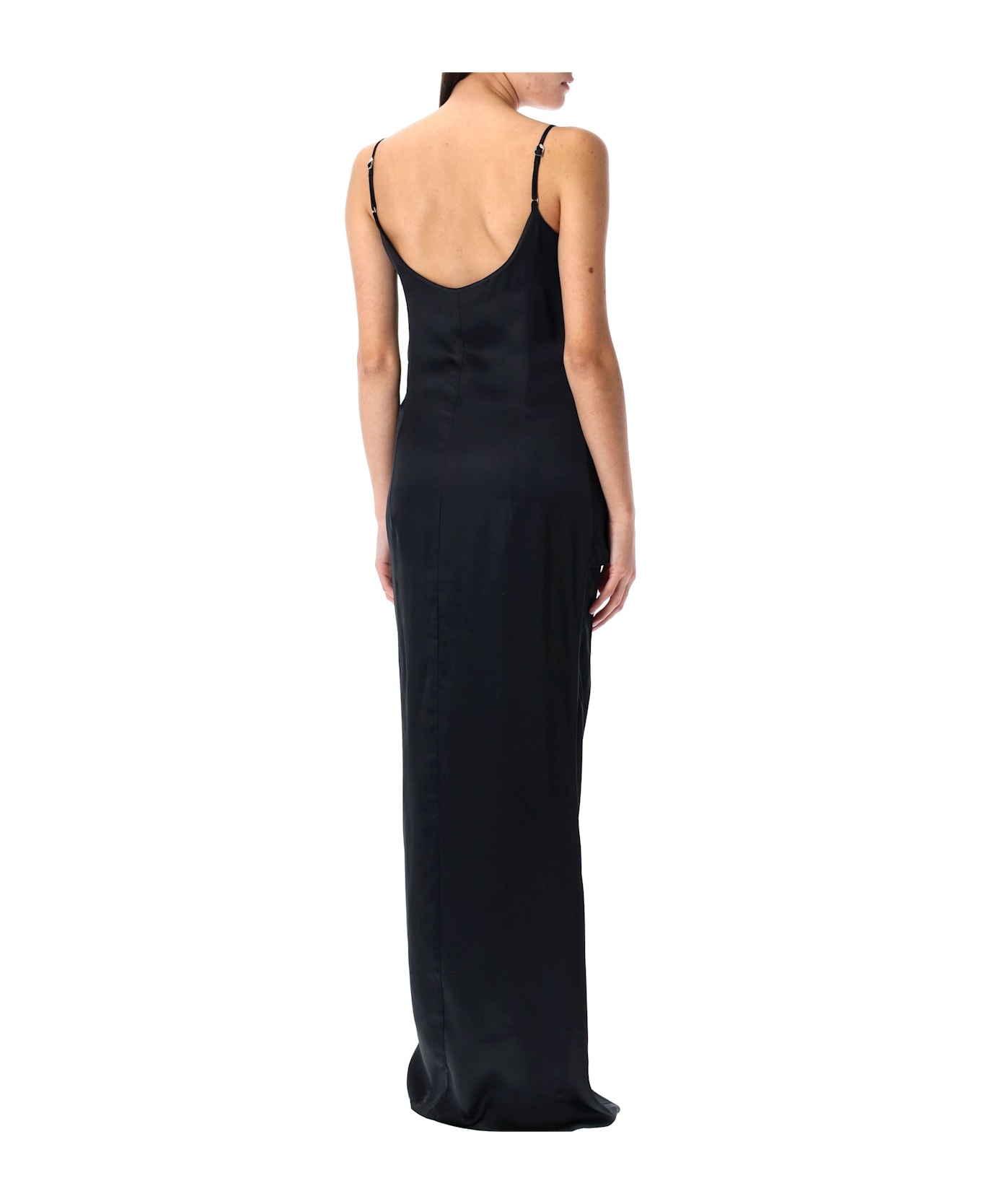 Satin Long Dress - 2