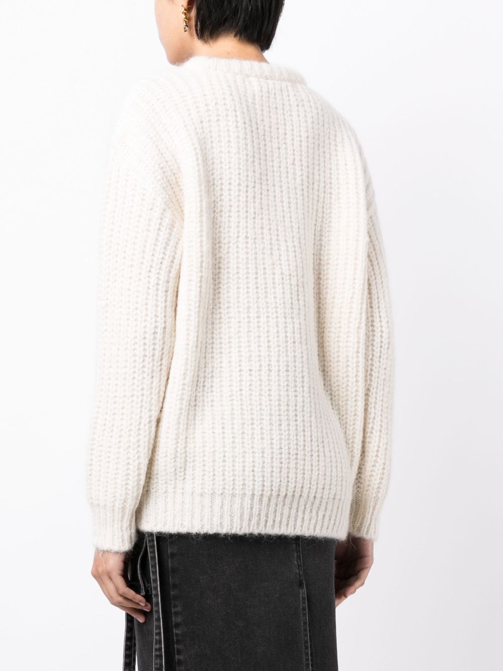 crew-neck chunky-knit jumper - 4