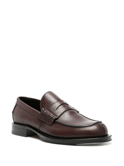 Lanvin penny-slot leather loafers outlook