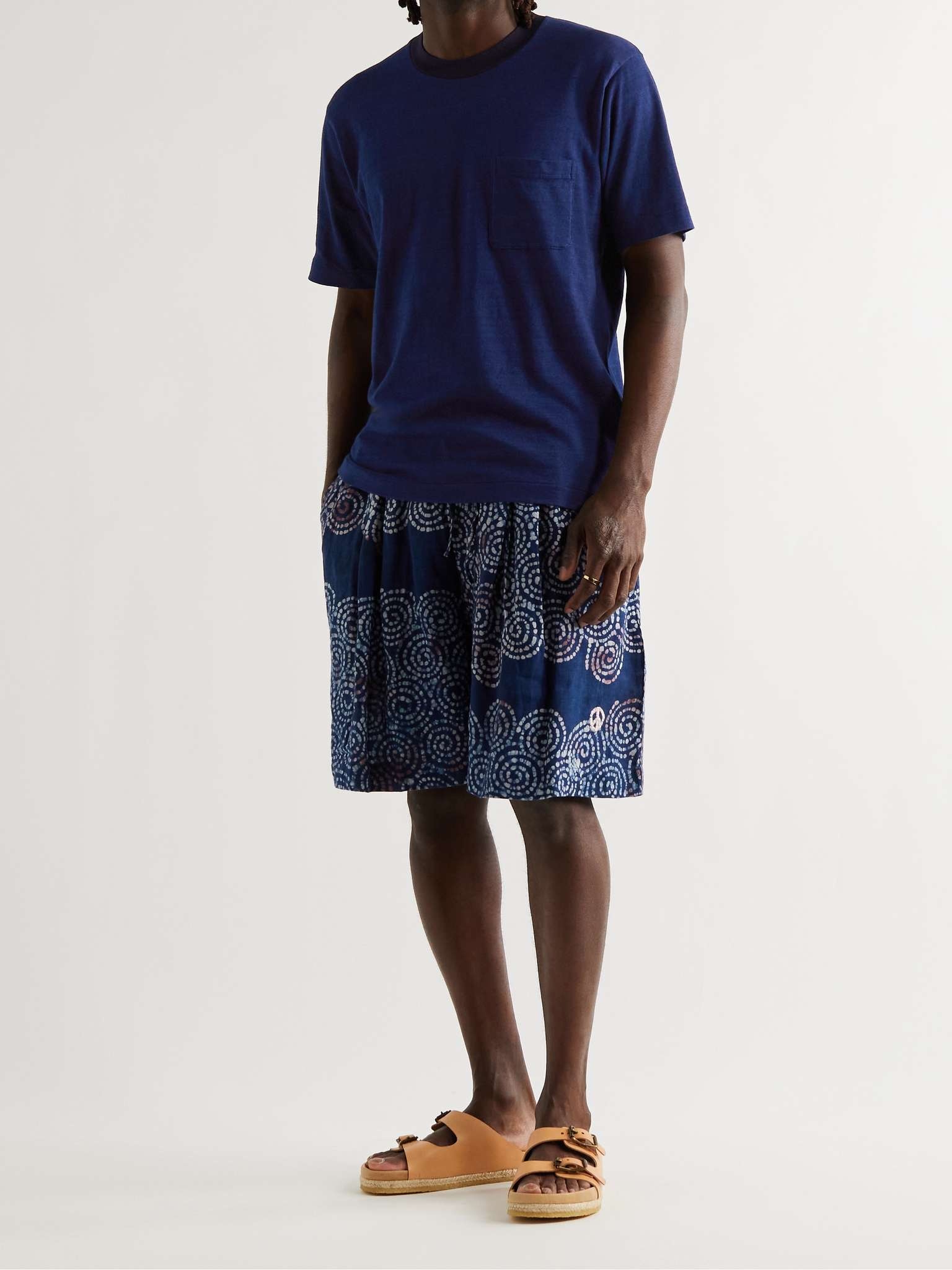 Indigo-Dyed Cotton-Jersey T-Shirt - 2