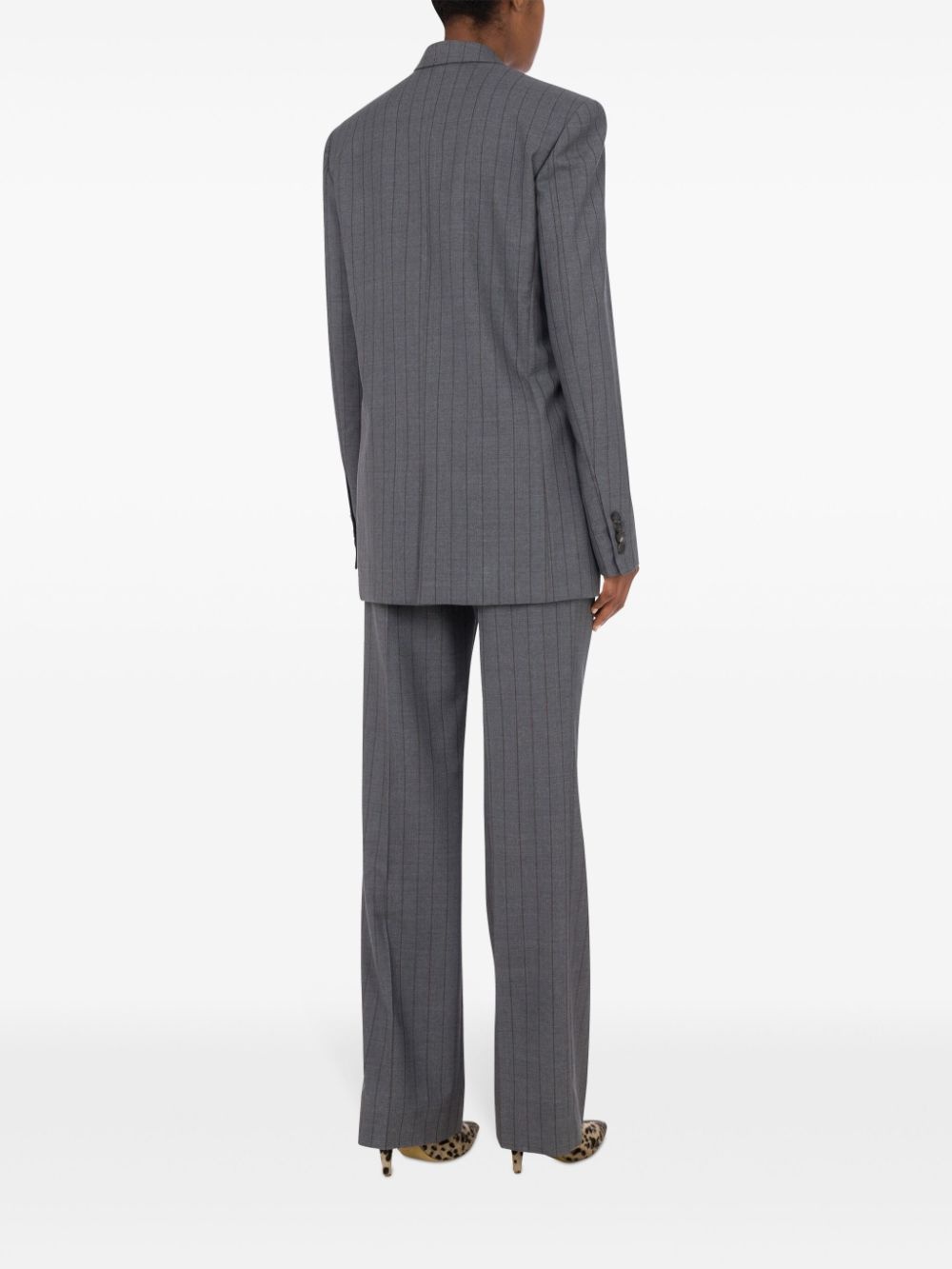 pinstriped blazer - 3