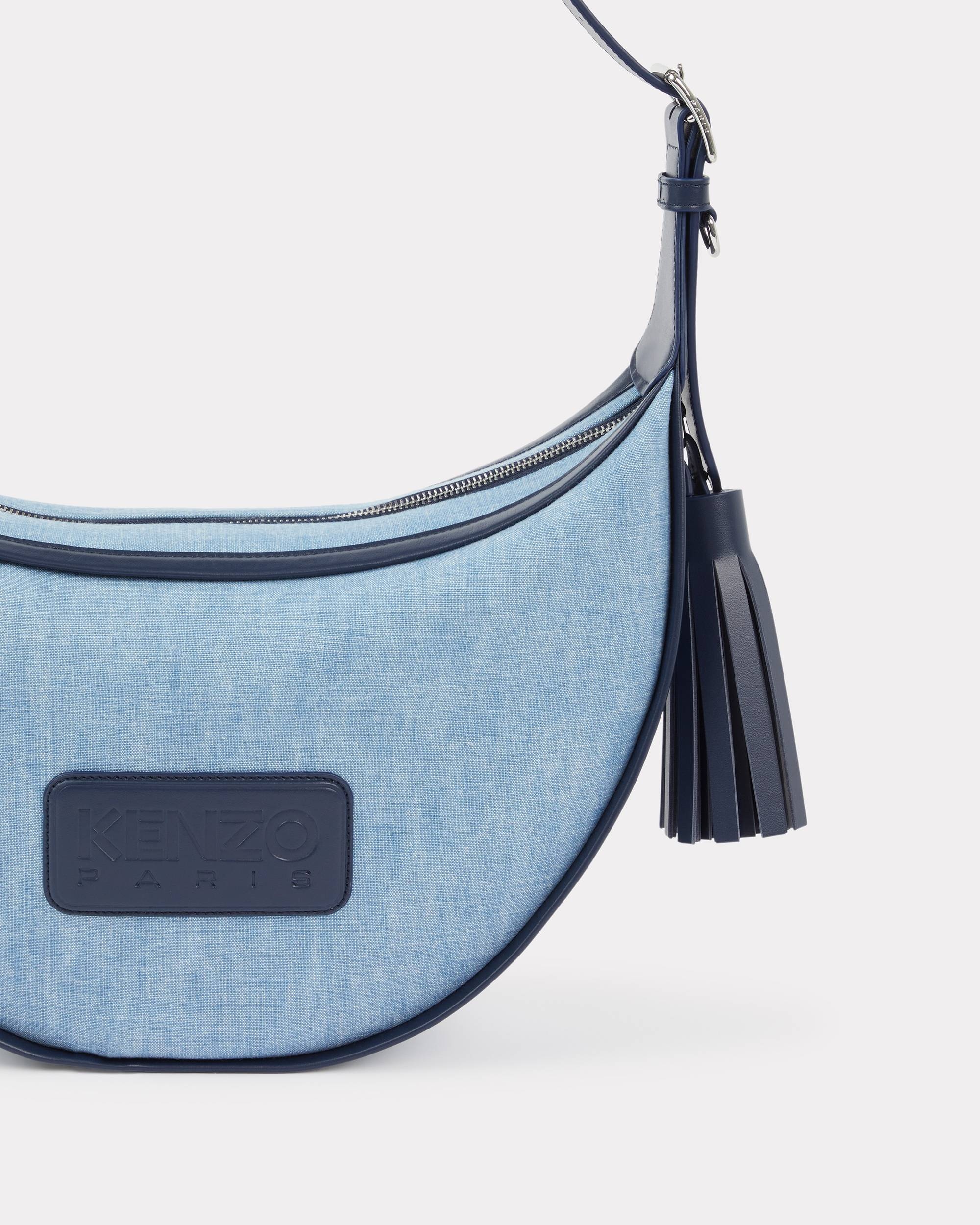 'KENZO 18' medium denim and leather Hobo bag - 3