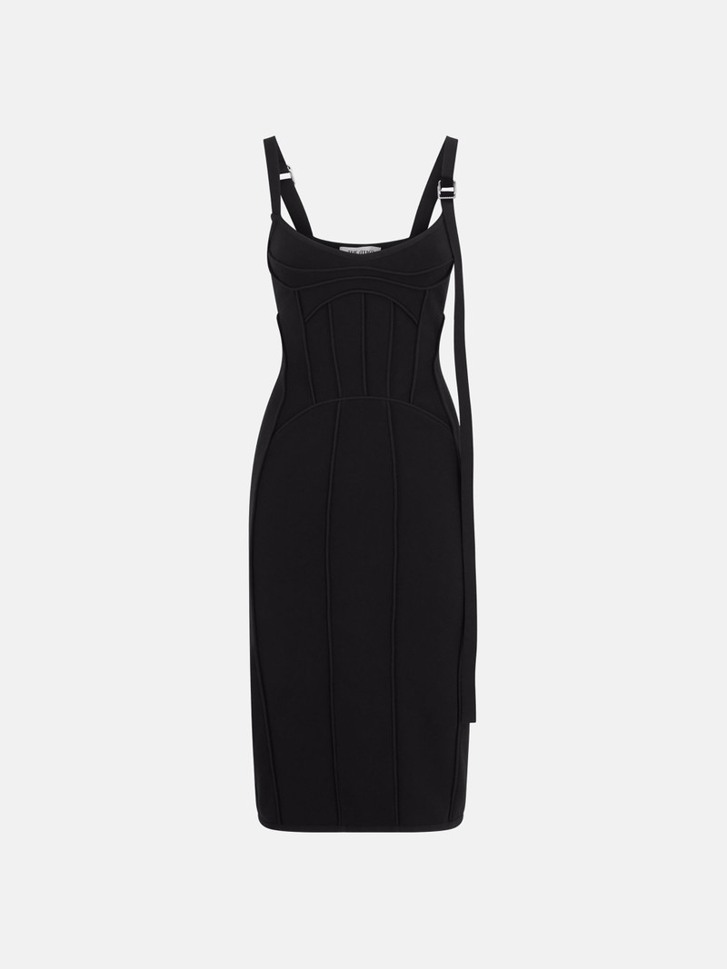 BLACK MIDI DRESS 1