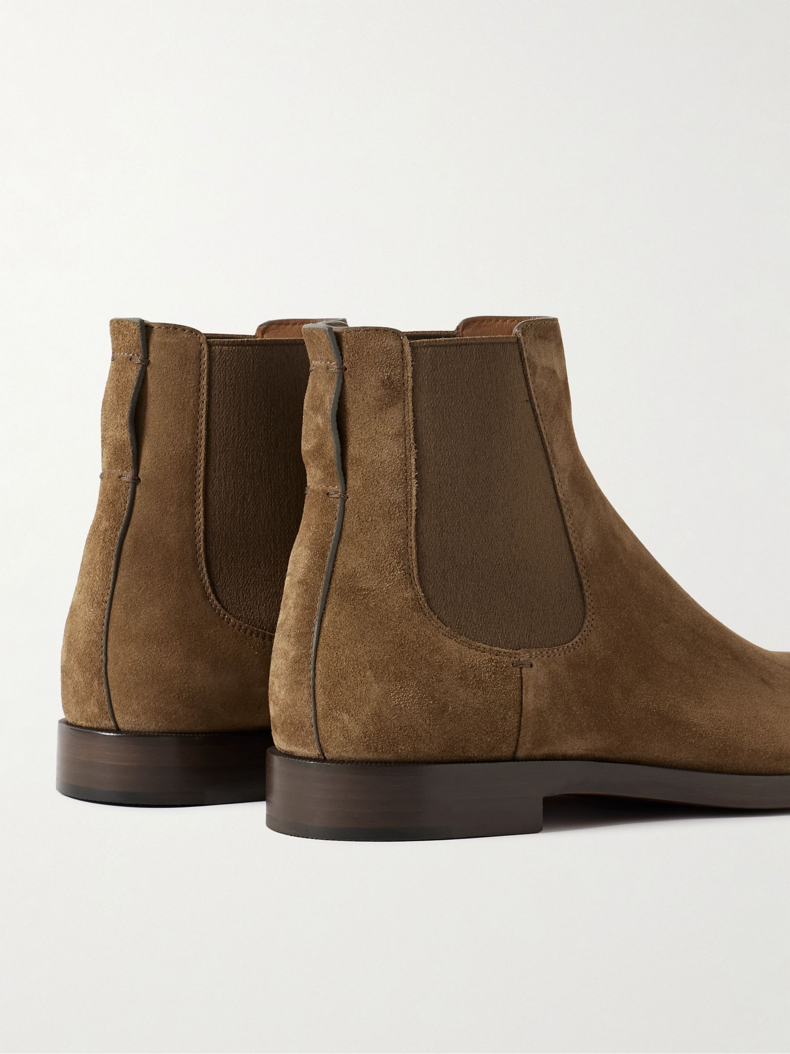 Torino Suede Chelsea Boots Brown - 5