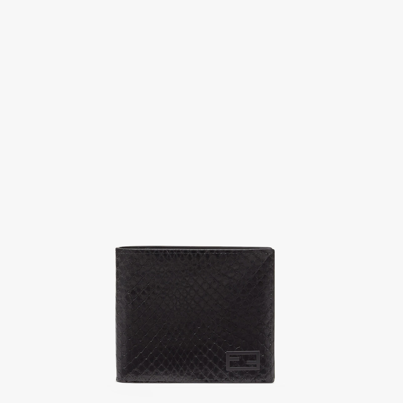 Black ayers leather bi-fold wallet - 1