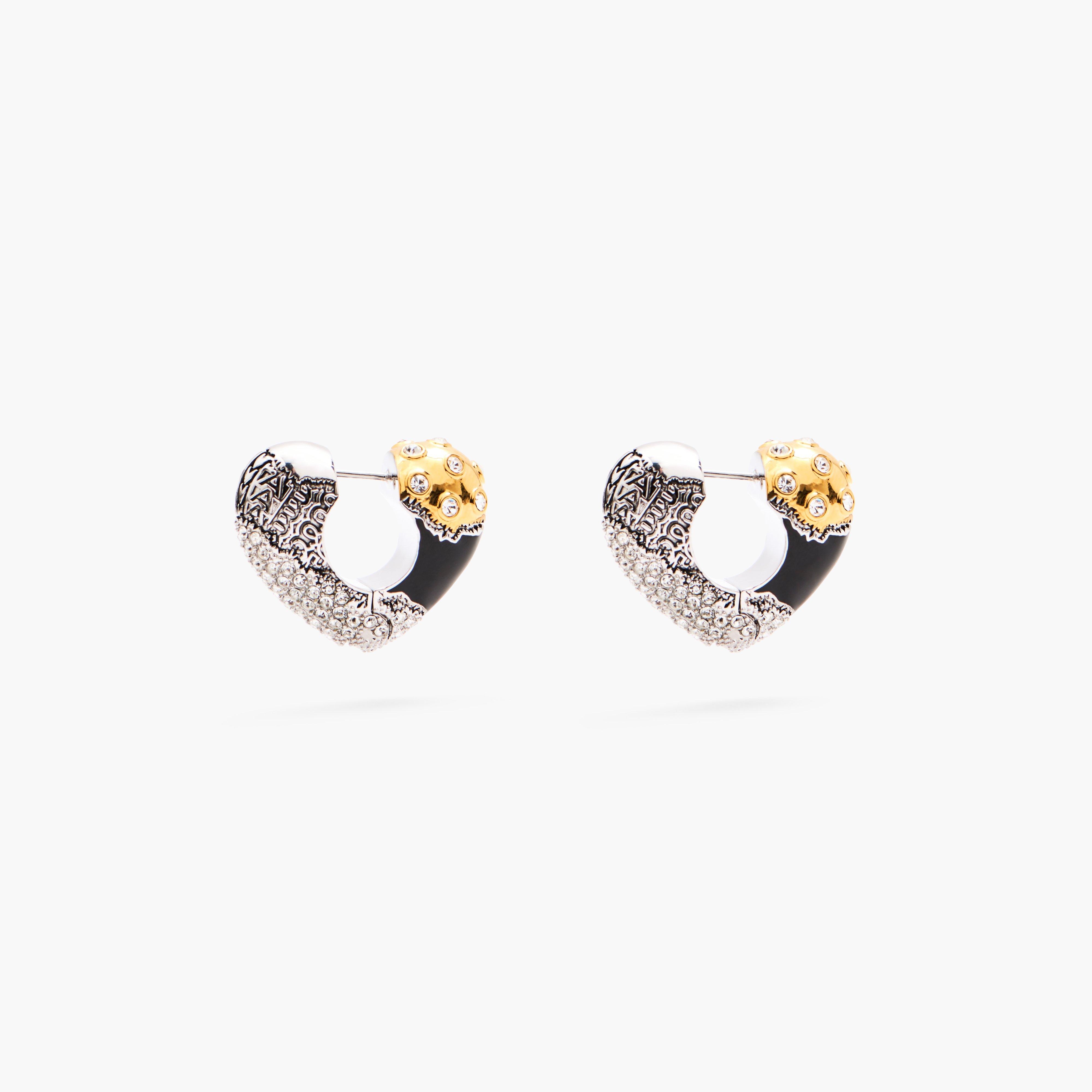 THE CAMO HEART EARRINGS - 4