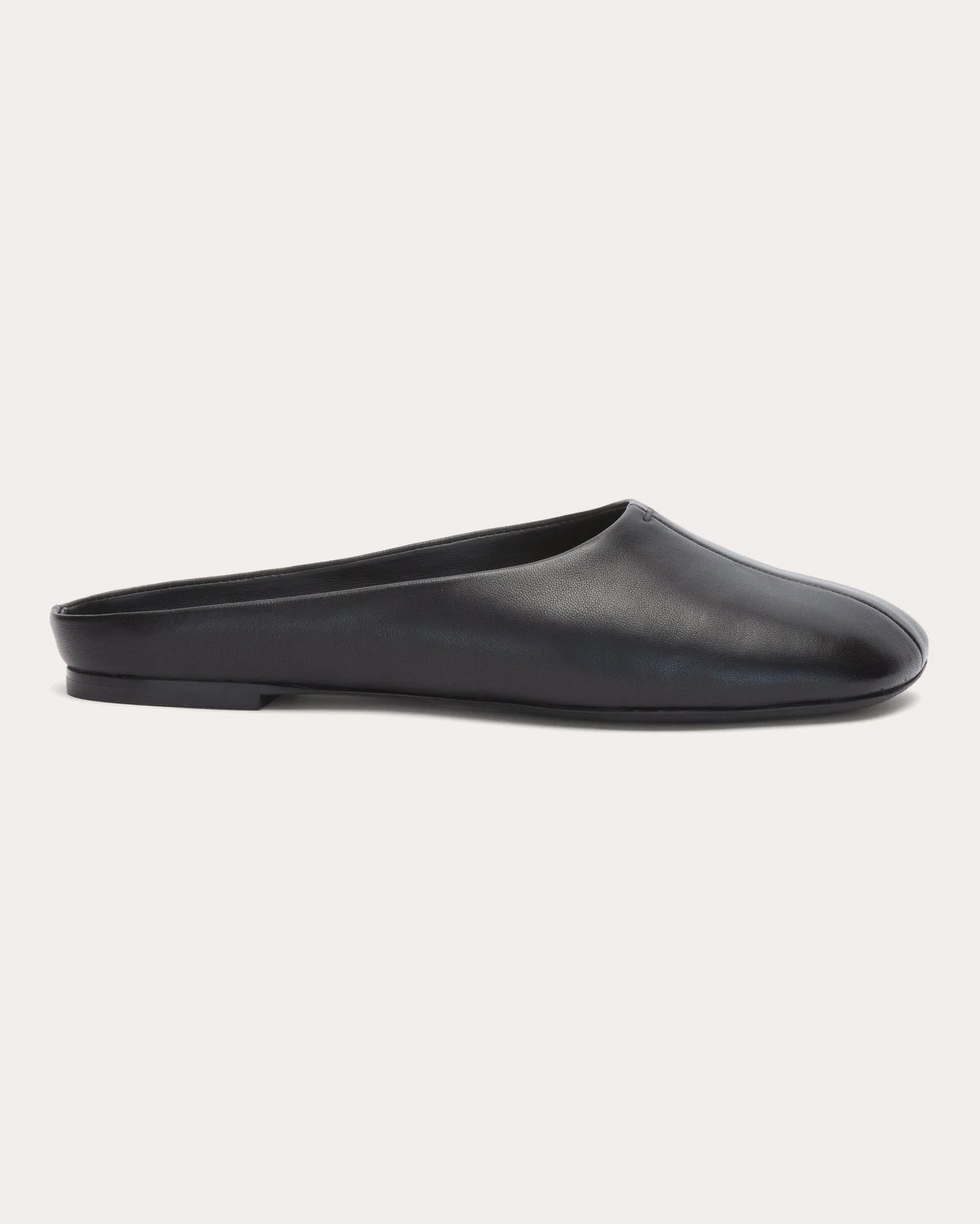 ID Leather Flat Mule - 1