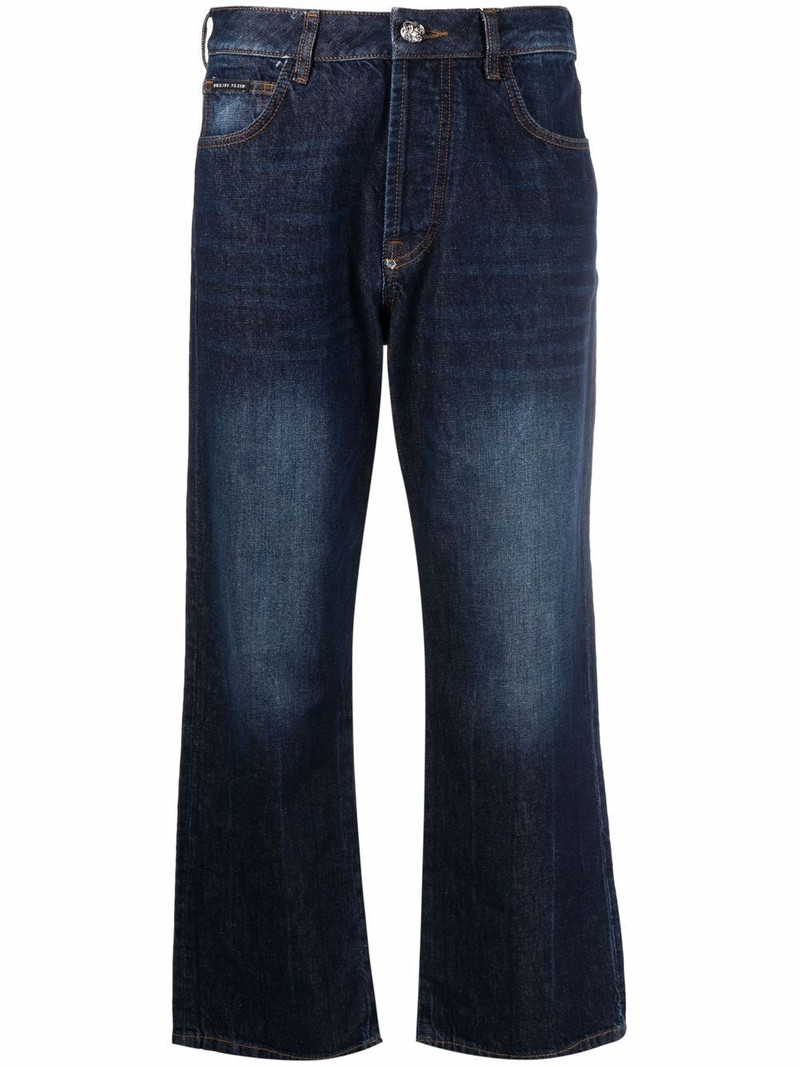 Iconic Plein wide-leg jeans 1