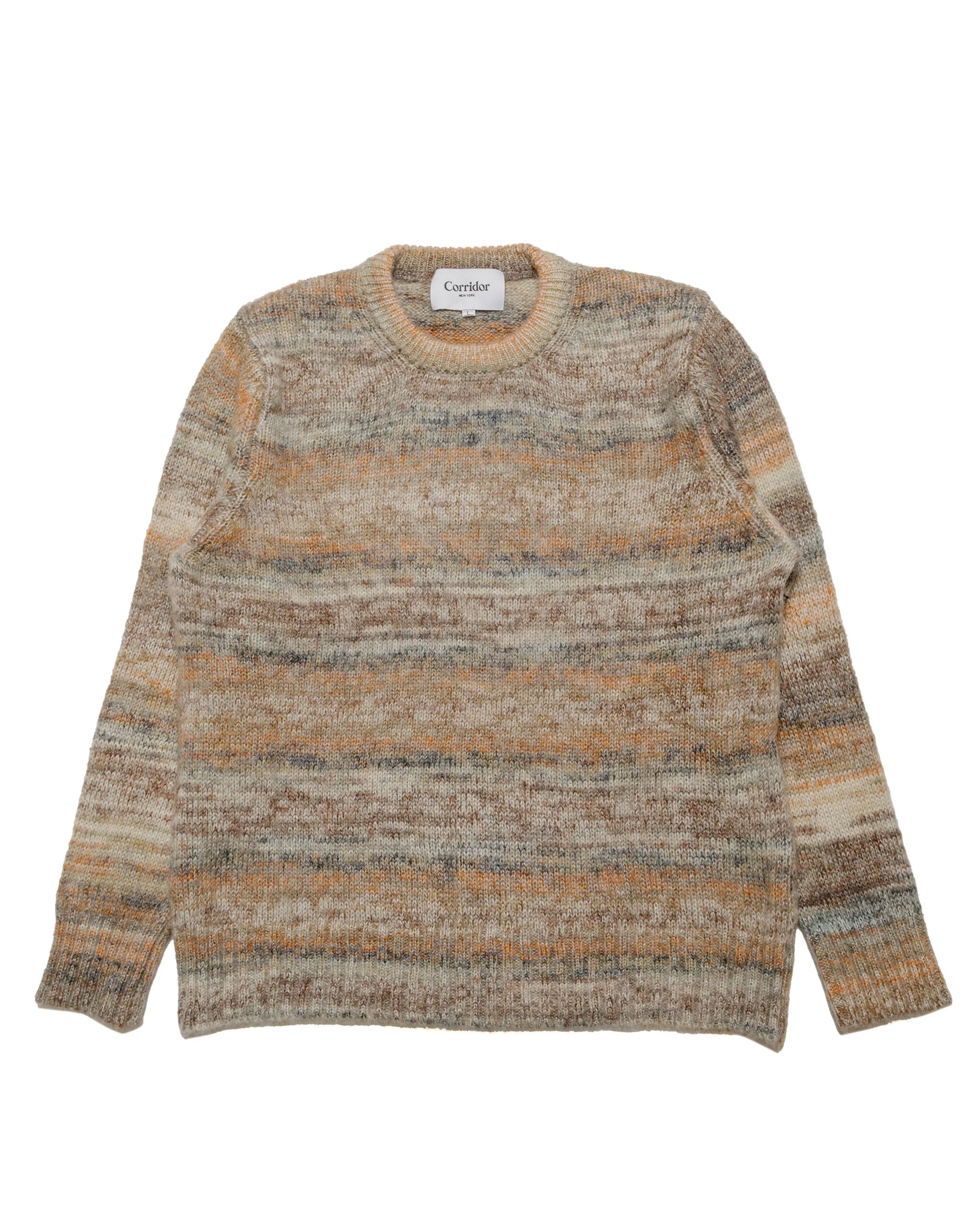 Space Dye Mohair Crewneck Natural - 1